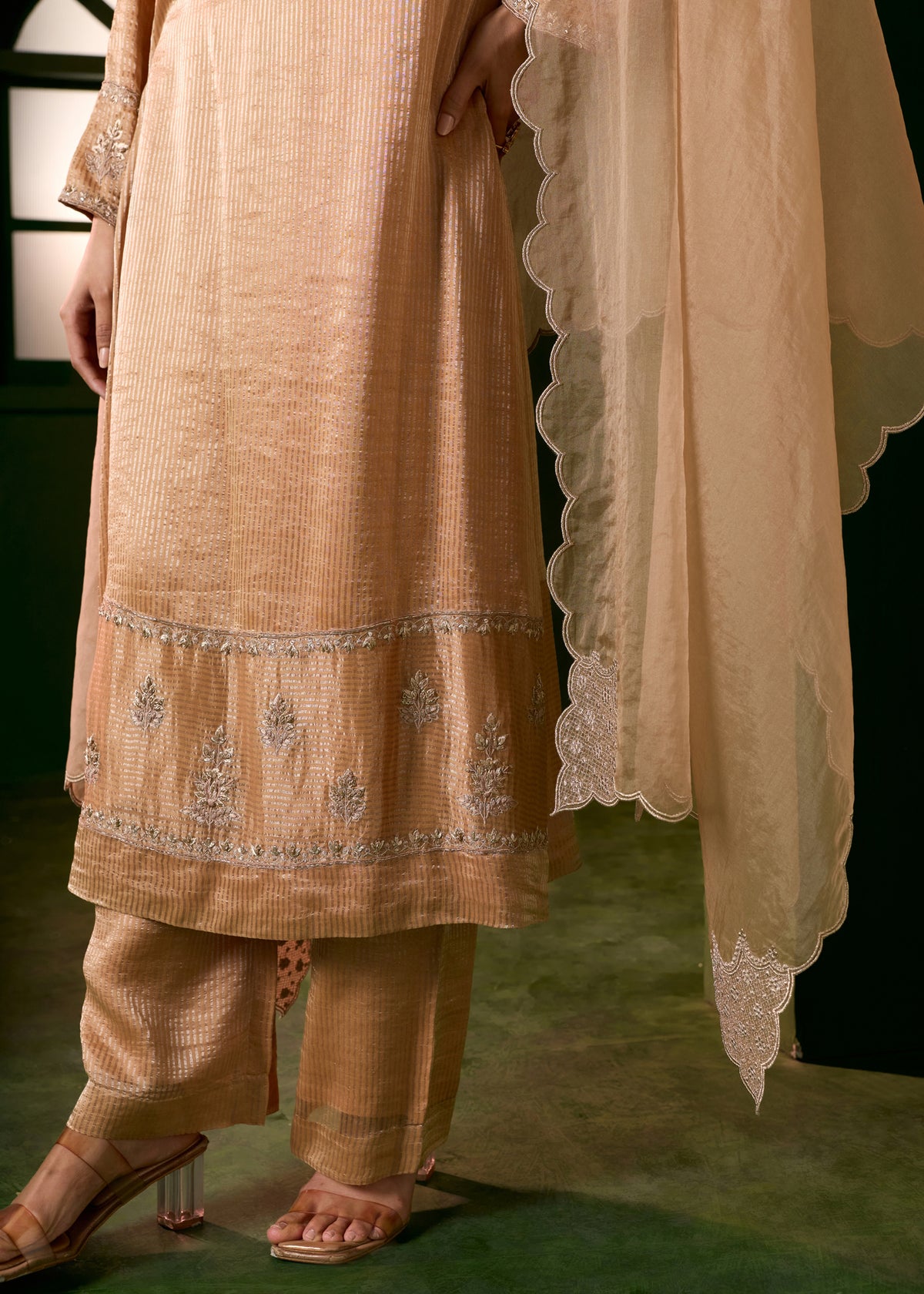 Noorani Kurta Set - Mocha