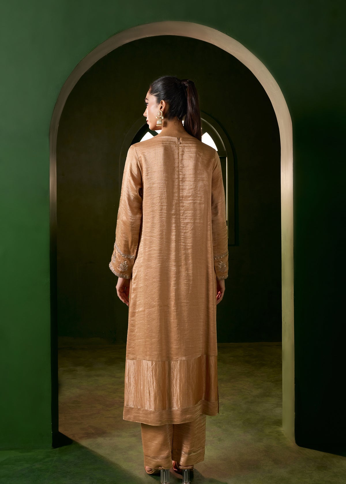 Noorani Kurta Set - Mocha