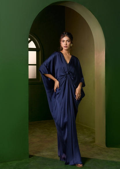 Riviera Knot Kaftan-Midnight Blue