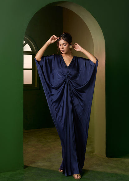 Riviera Knot Kaftan-Midnight Blue