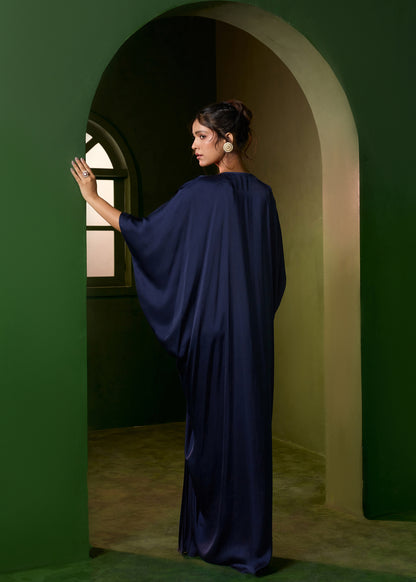 Riviera Knot Kaftan-Midnight Blue