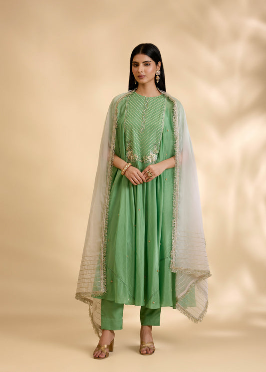 Panna Sitara Anarkali Set