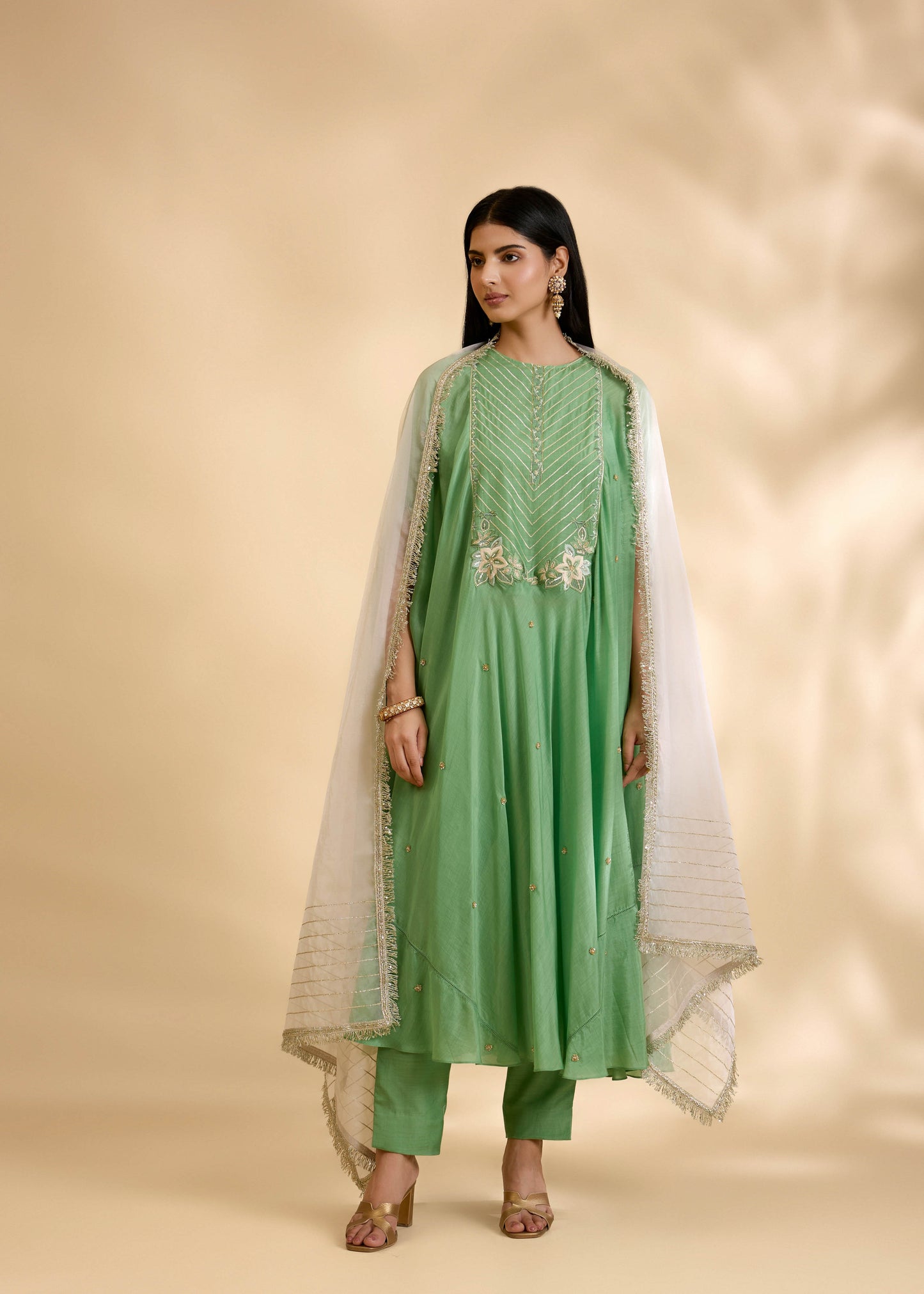 Panna Sitara Anarkali Set