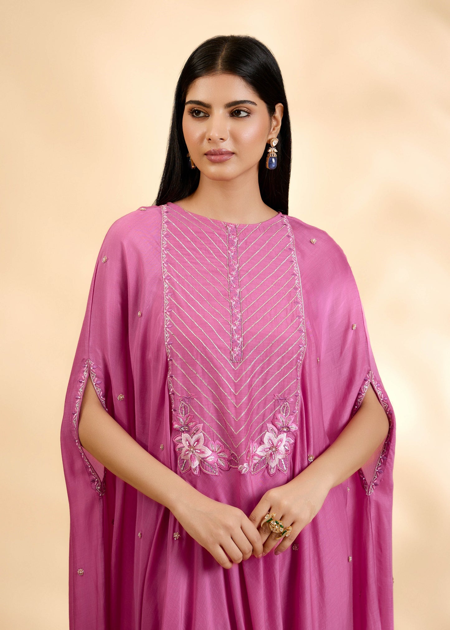 Gulabi Sitara Anarkali Set