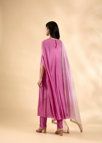 Gulabi Sitara Anarkali Set