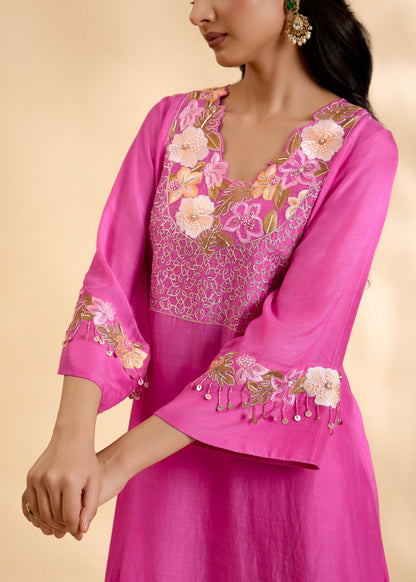 Rani Amaya Short Kurta Sharara Set