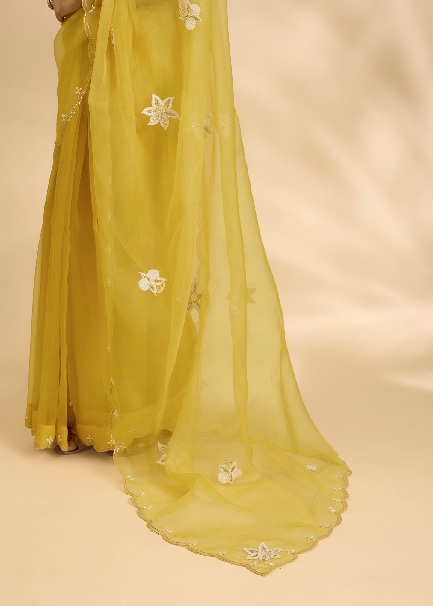 Kesar Nargis Embellished Sari Set