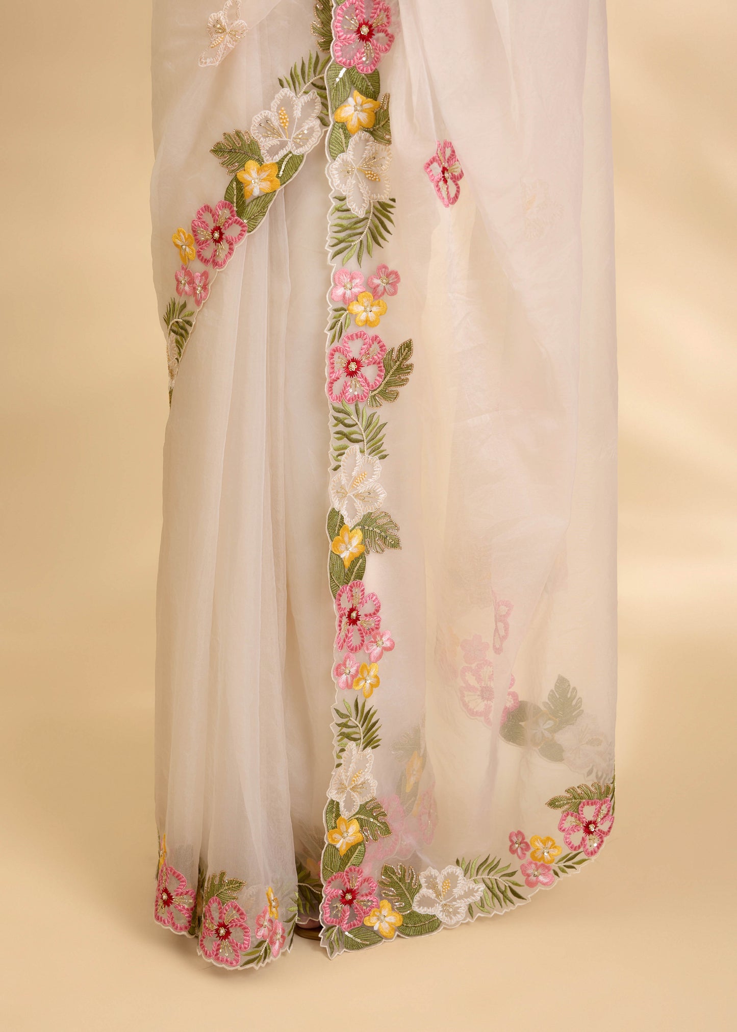 Chandani Ruksar Embellished Sari Set