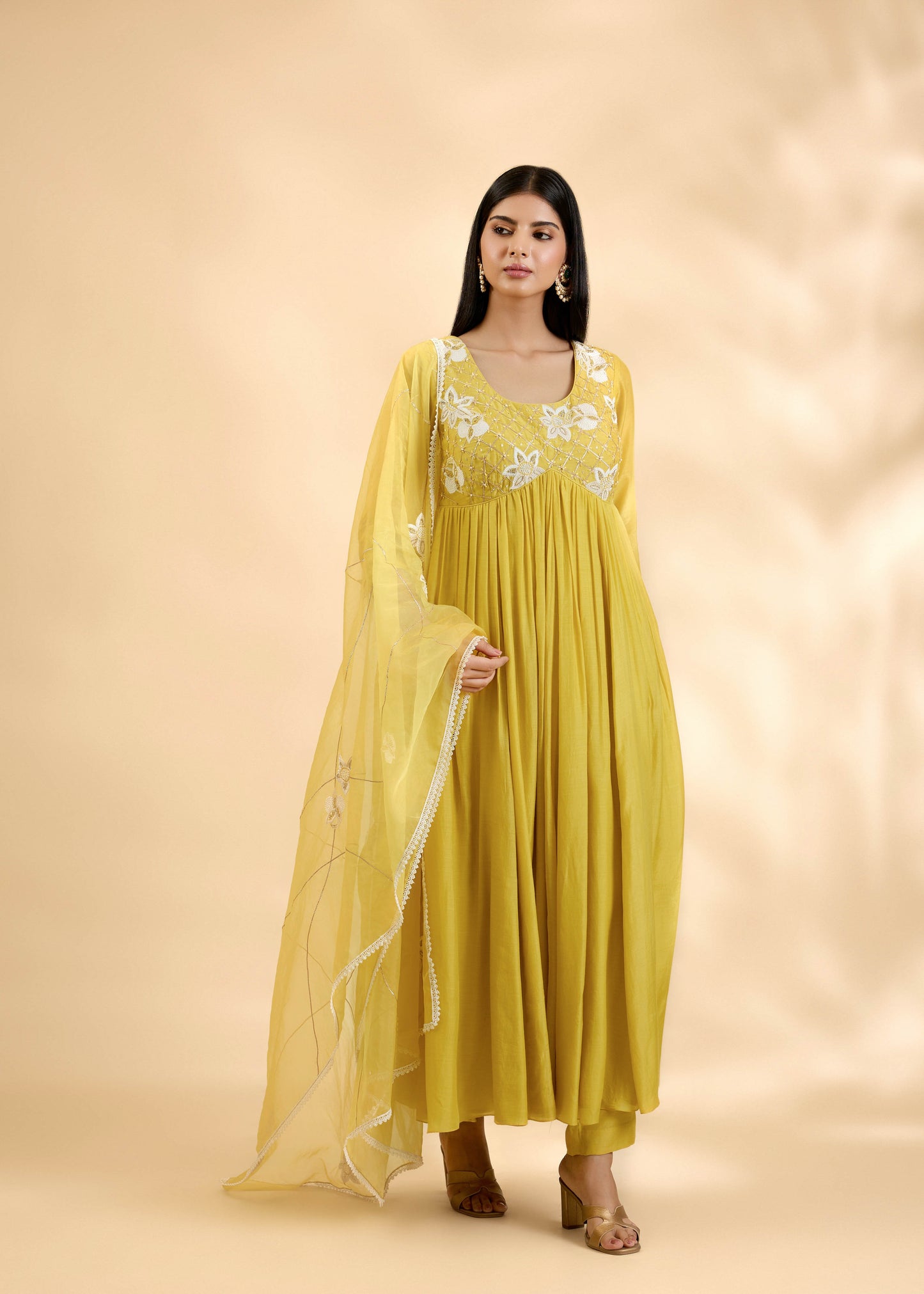Kesar Nargis Anarkali Set