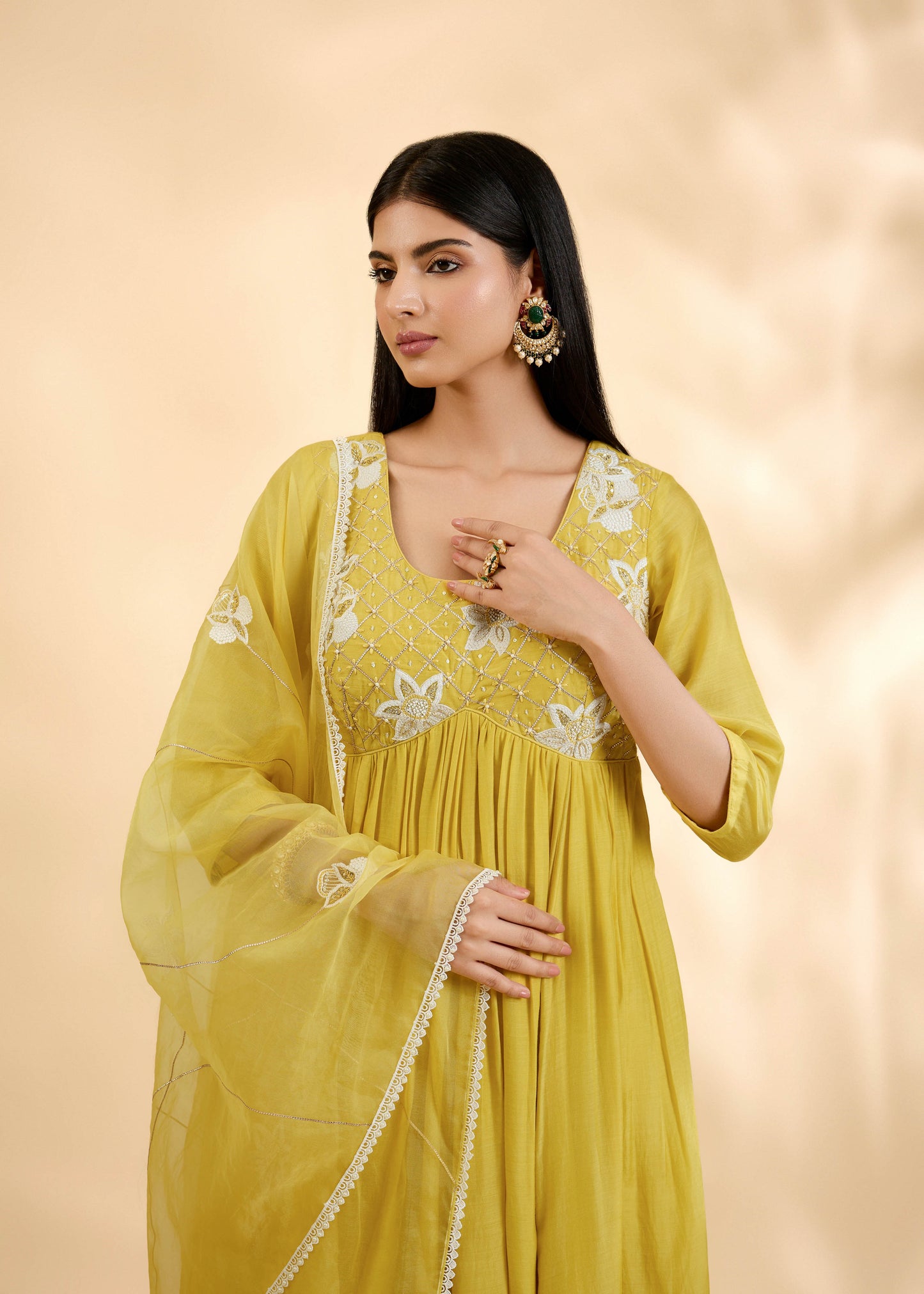 Kesar Nargis Anarkali Set