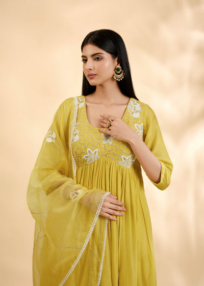 Kesar Nargis Anarkali Set
