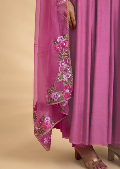 Gulabi Ruksar Anarkali Set