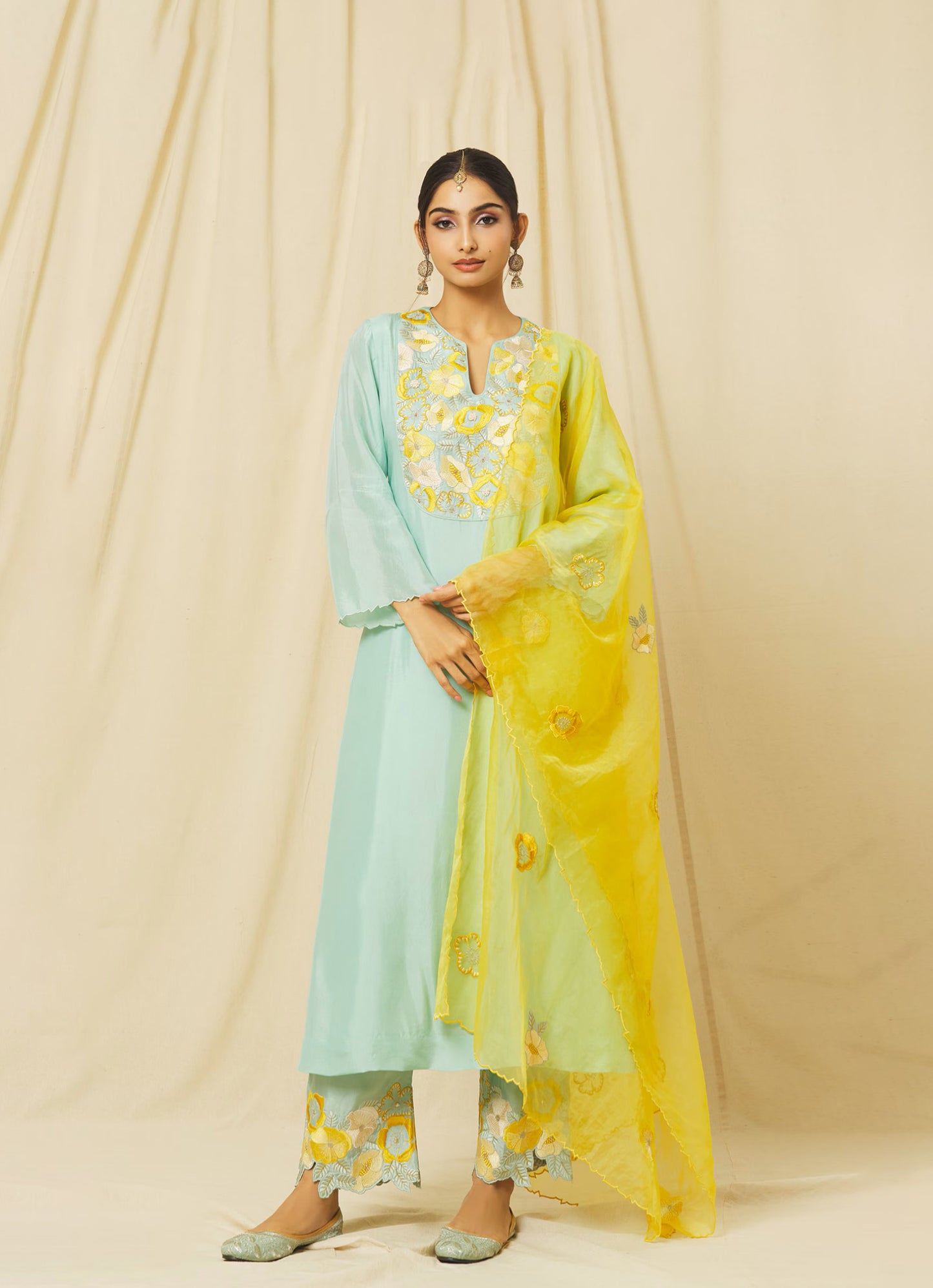 Sea Foam Ameeta Suit Set