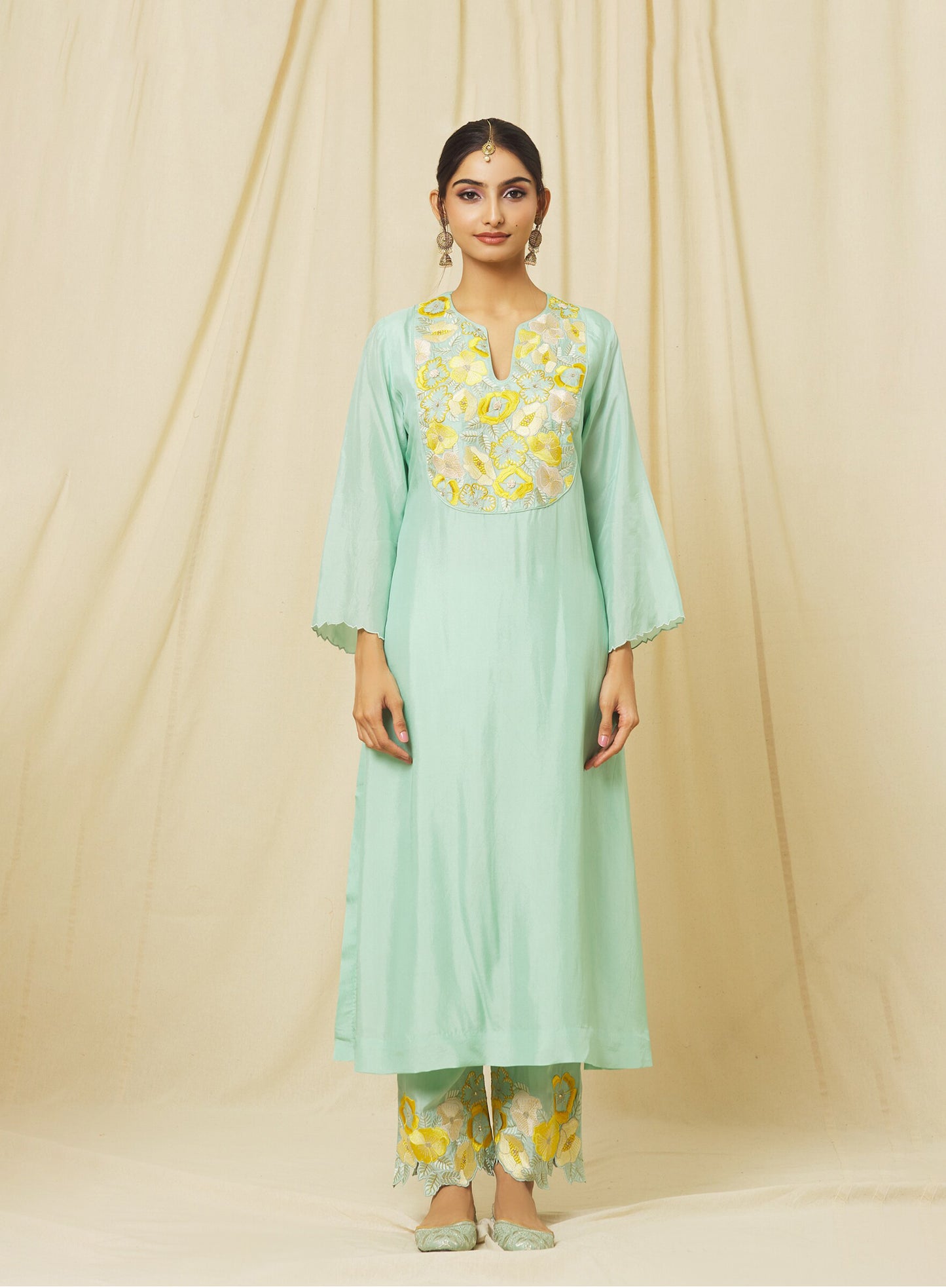 Sea Foam Ameeta Suit Set