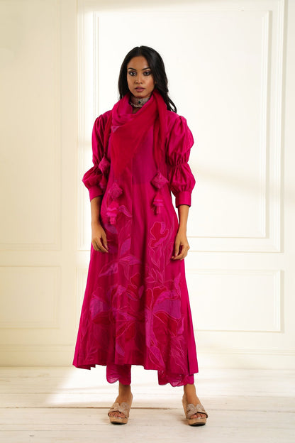 Ivory Safina Applique Suit Set