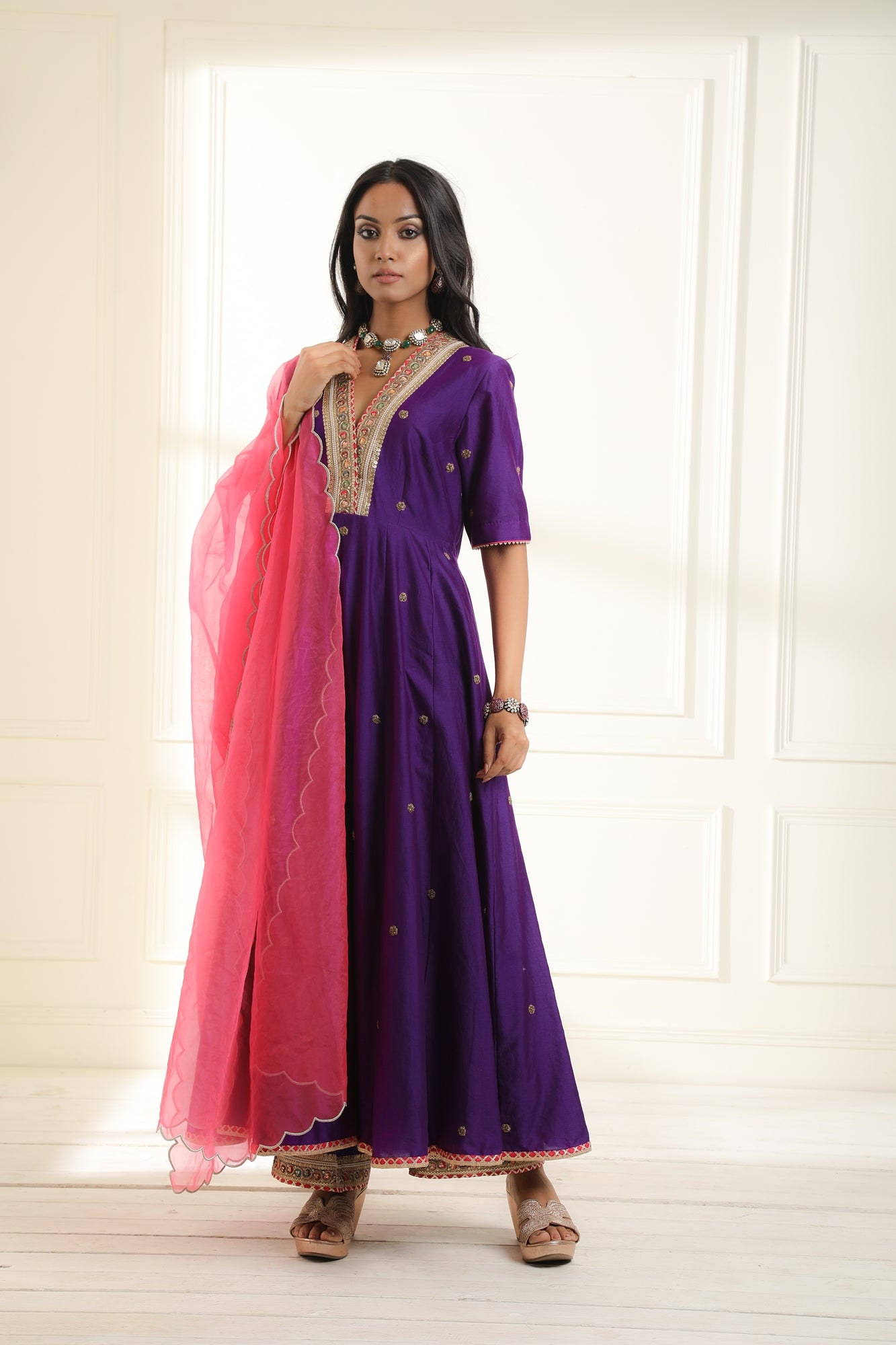 Purple Mastaani Anarkali Set